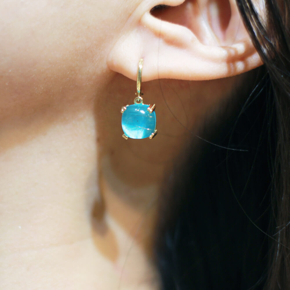 ルチルクォーツとターコイズ