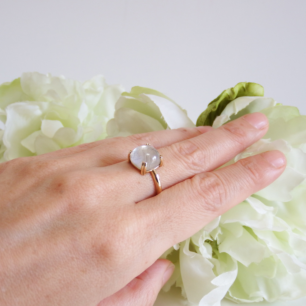 ルチルクォーツとターコイズ