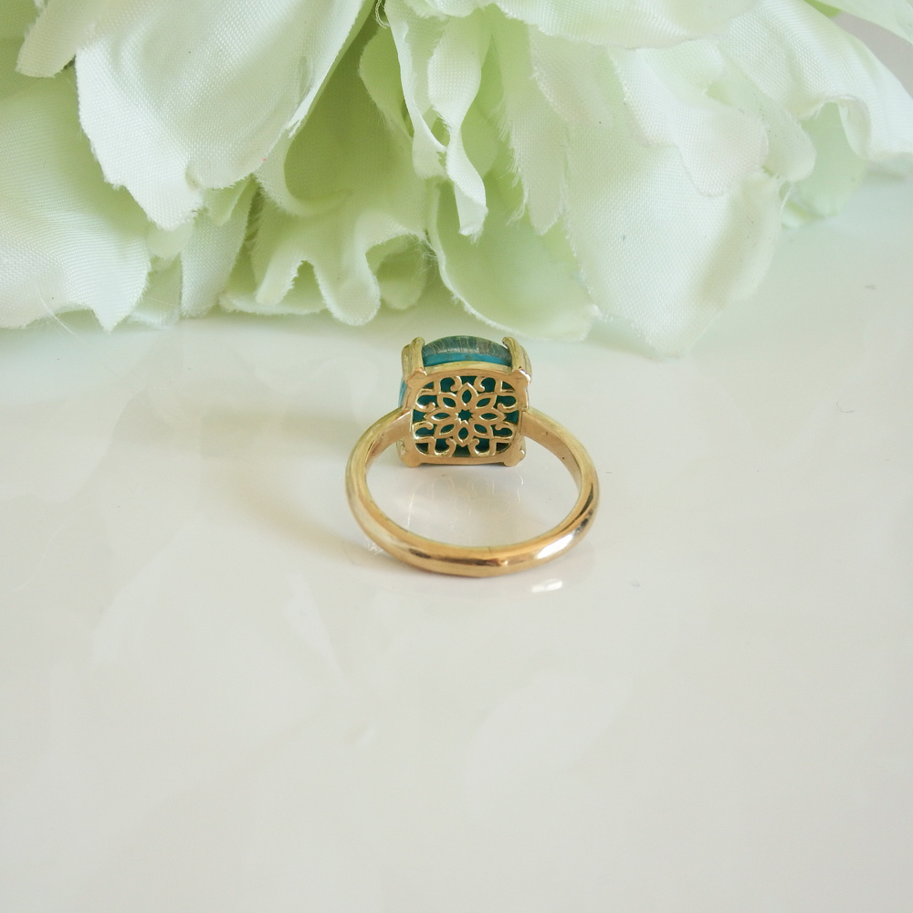 ルチルクォーツとターコイズ