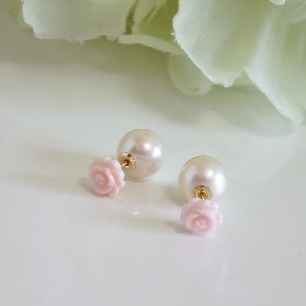 パールキャッチピアス