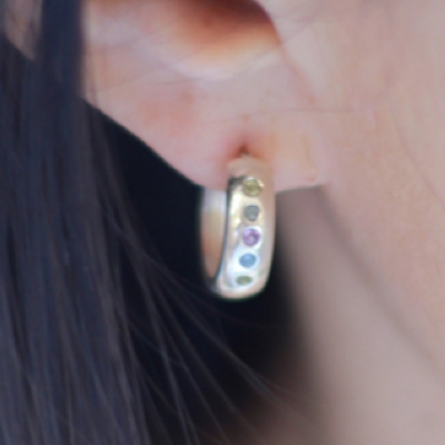 ５スターフープピアス画像４