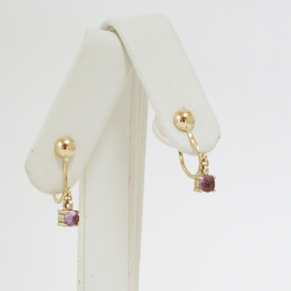 一粒ルースイヤリング