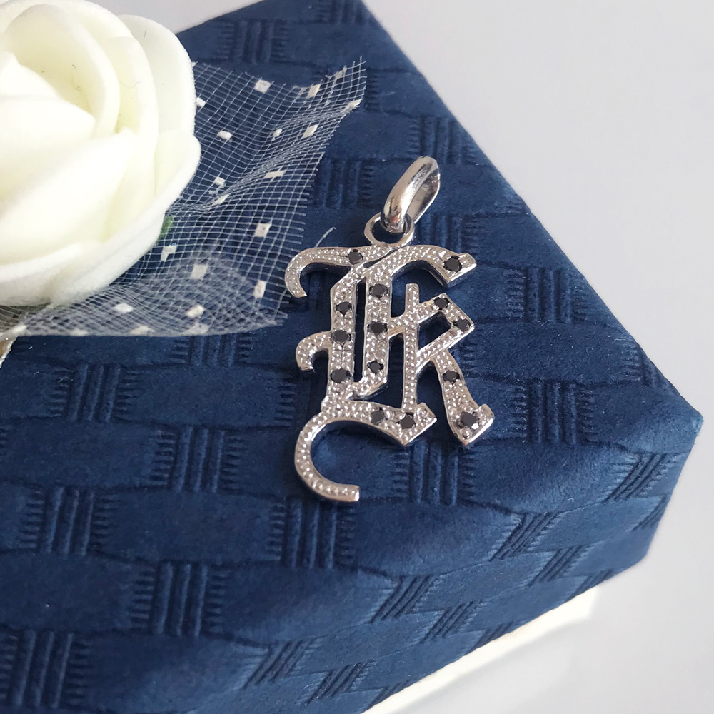 イニシャルペンダントトップ