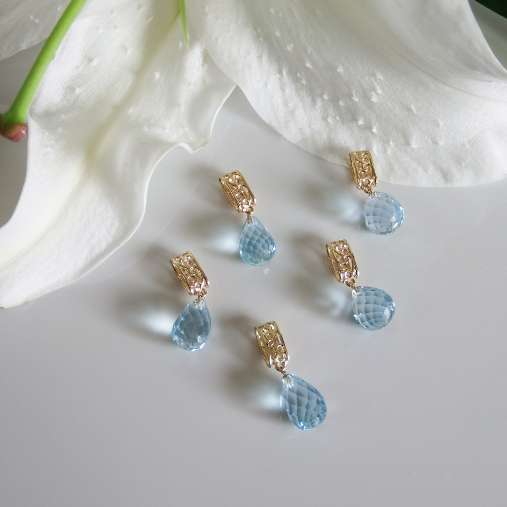 ルチルクォーツとターコイズ