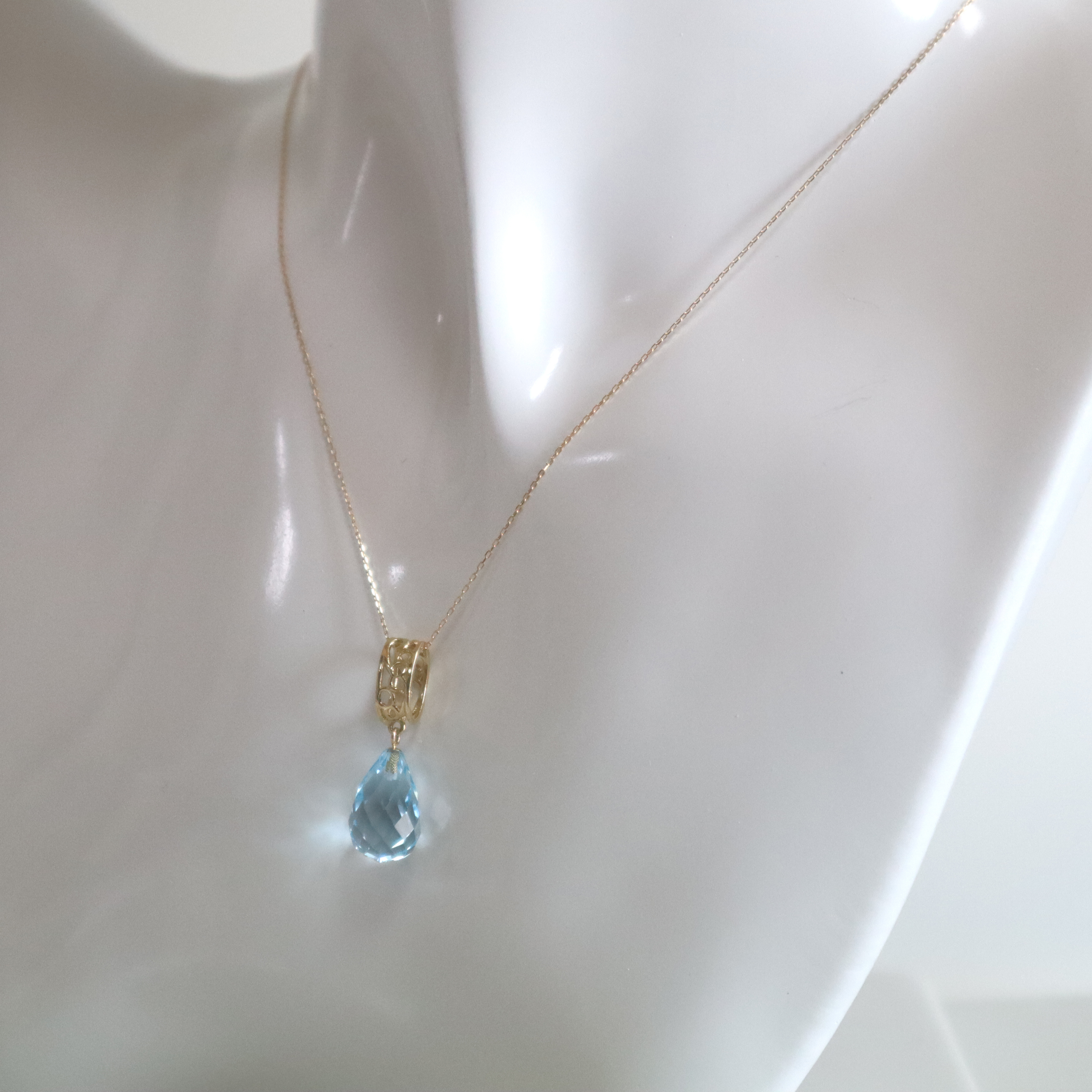 ルチルクォーツとターコイズ