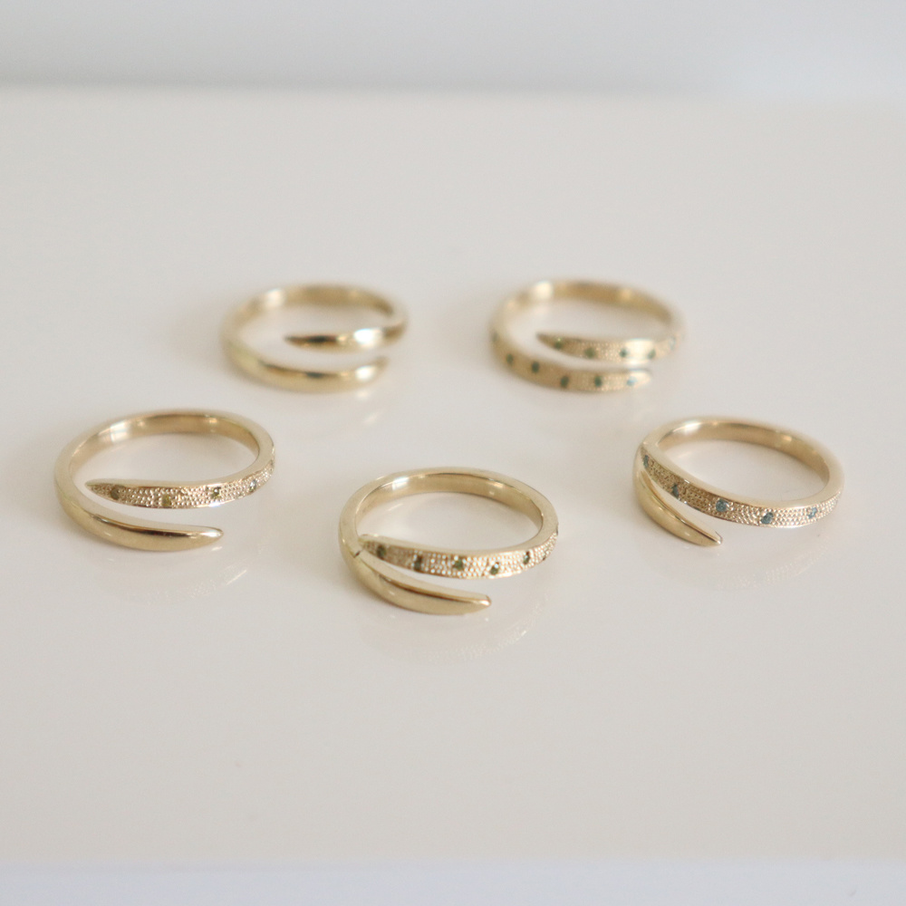 ルチルクォーツとターコイズ