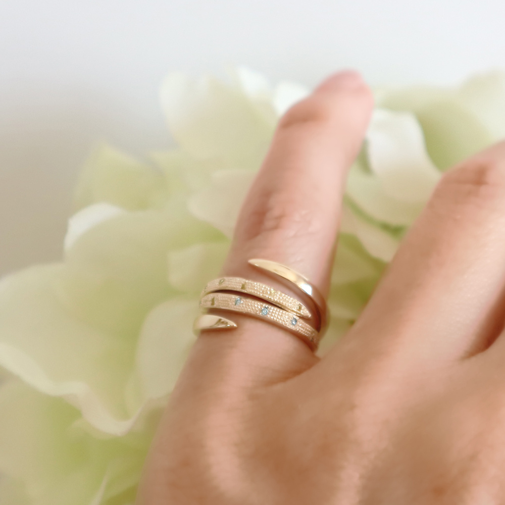 ルチルクォーツとターコイズ