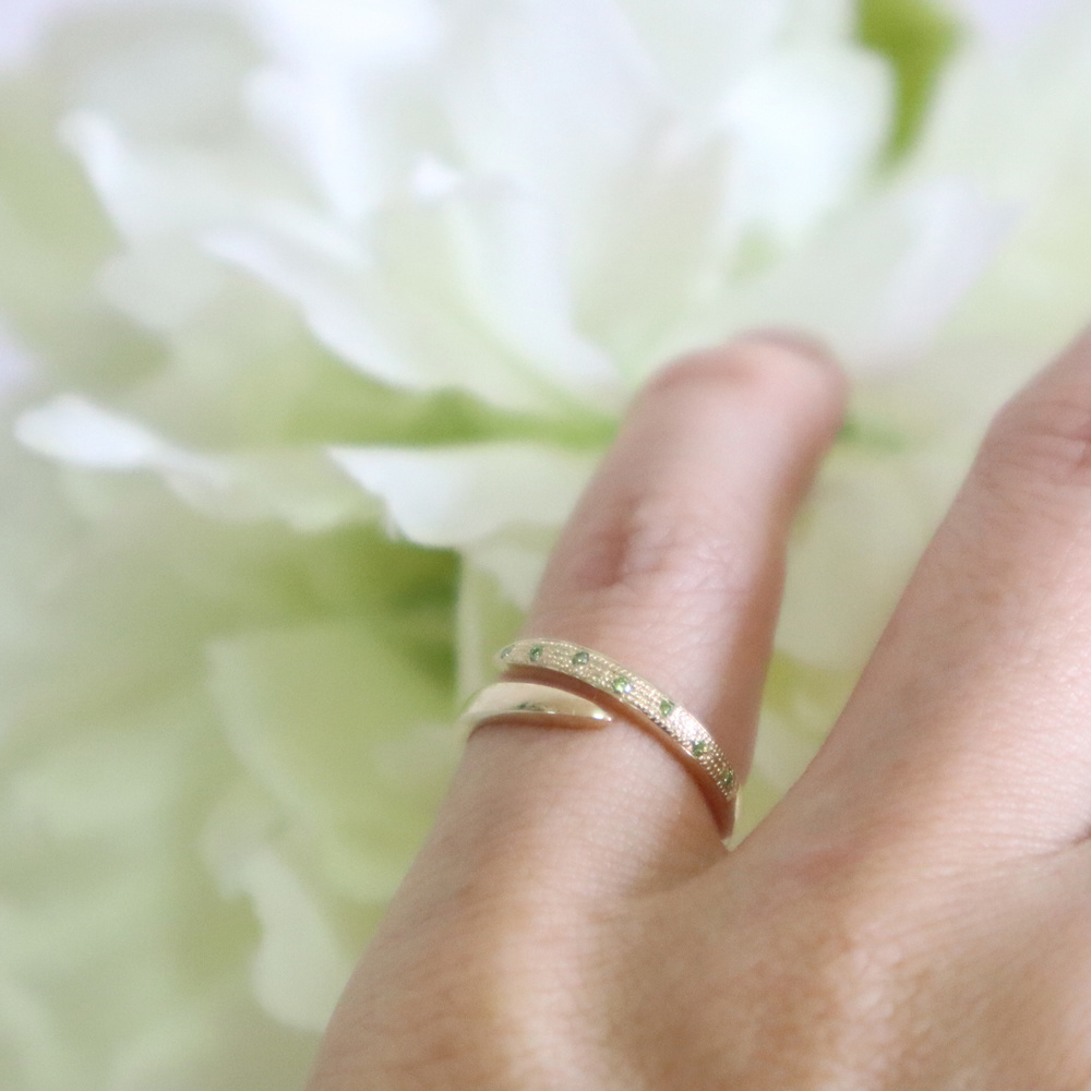 ルチルクォーツとターコイズ