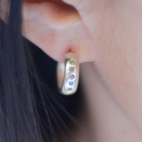 ５スターフープピアス