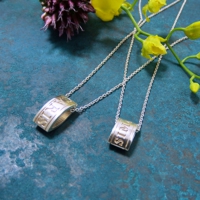 テキストチューブペアペンダント