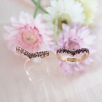 Vハーフエタニティーリング